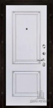 Дверь Двери TESLA, БАГЕТ 32 Эмаль Белая Патина Серебро