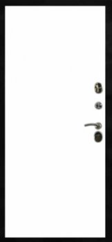 Дверь Арма БАСТИОН БЛЭК, 05 - гладкая без рисунка белый софт 10 мм