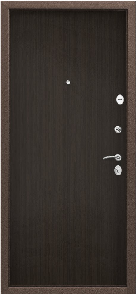 Дверь Цербер 3К(Чёрный муар) Хаки(Черная Фурнитура)(Сменная панель), 6-Венге