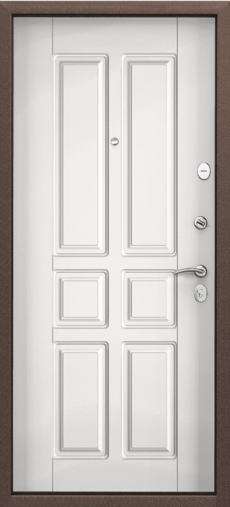 Дверь Цербер 3К(Чёрный муар) Хаки(Черная Фурнитура)(Сменная панель), 9-Белый