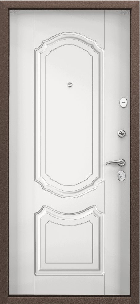 Дверь Цербер 3К(Чёрный муар) Хаки(Черная Фурнитура)(Сменная панель), 10-Белый
