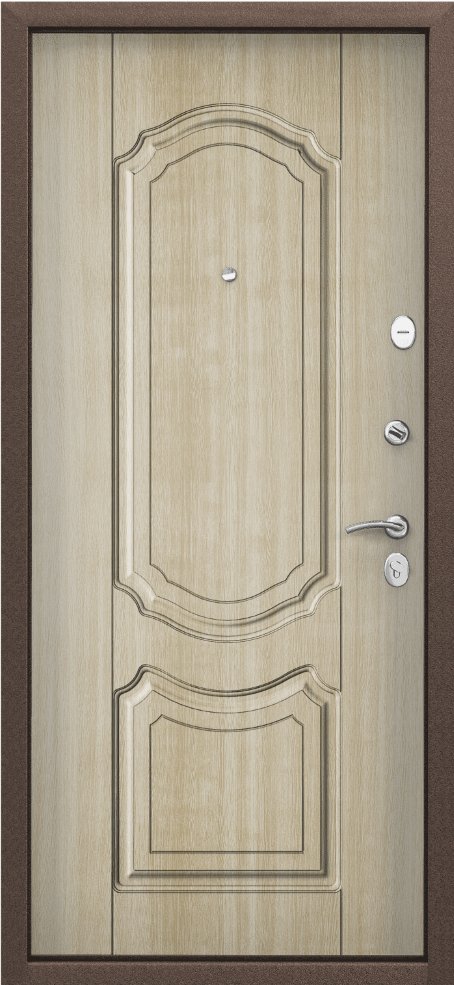 Дверь Цербер 3К(Чёрный муар) Хаки(Черная Фурнитура)(Сменная панель), 10-Капучино