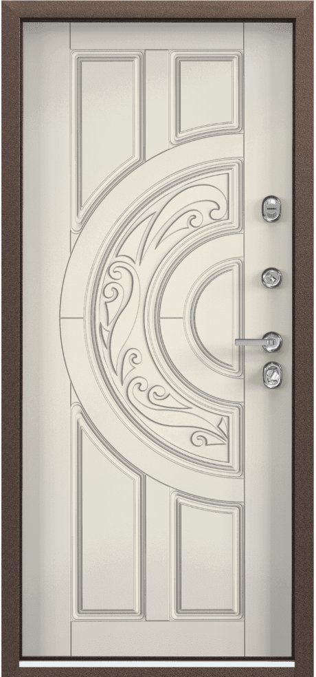 Дверь Цербер 3К Стандарт Антик медь (Сменная Панель), 12-Белый