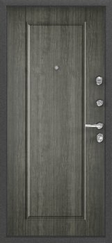 Дверь Цербер 3К(Чёрный муар) Хаки(Черная Фурнитура)(Сменная панель), 1-Серый