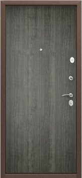 Дверь Цербер 3К(Чёрный муар) Хаки(Черная Фурнитура)(Сменная панель), 6-Серый